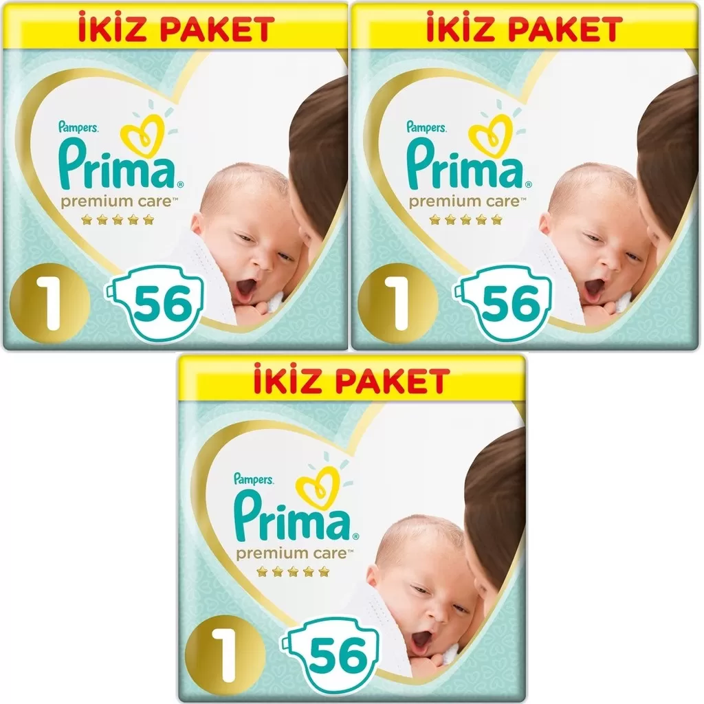 Prima Premium Care Bebek Bezi 1 Beden Yenidoğan (3*43) 129 Adet