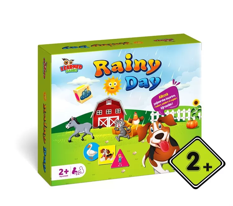 Rainy Day Learned Games 2-3 Yaş Okul Öncesi Eğitici Oyun