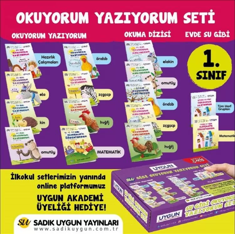 Sadık Uygun Su Gibi Okuyorum Yazıyorum Seti