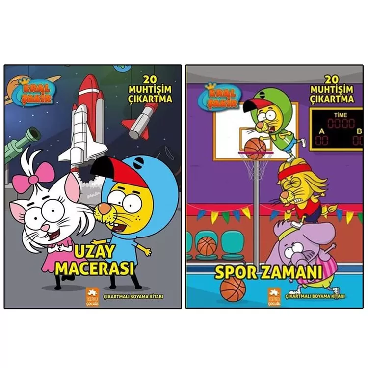 Set Kral Şakir Boyama Kitabı 2'li Set 1