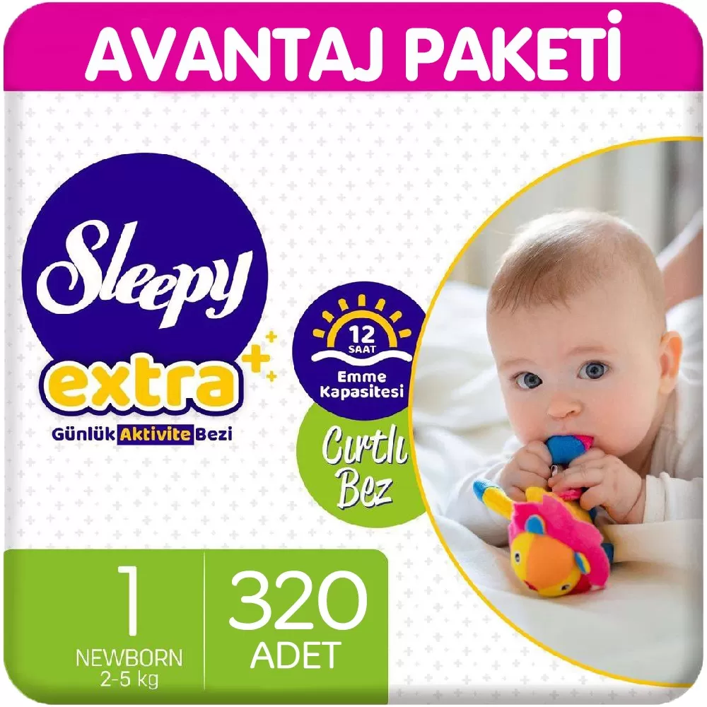 Sleepy Extra Günlük Aktivite Bezi 1 Beden 64x5 320 Adet