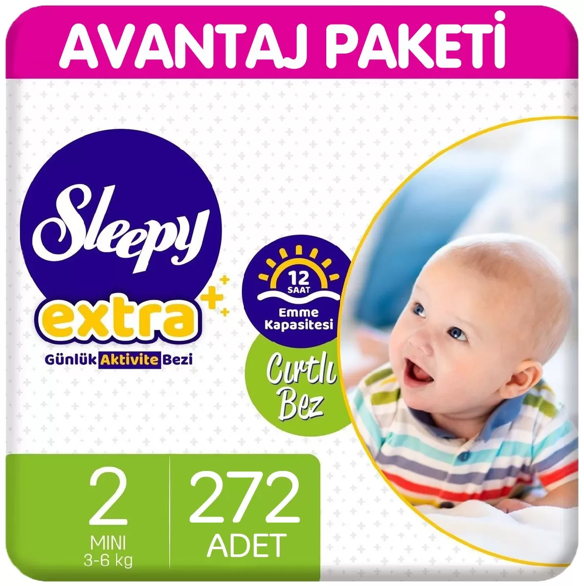 Sleepy Extra Günlük Aktivite Bezi 2 Beden 68x4 272 Adet