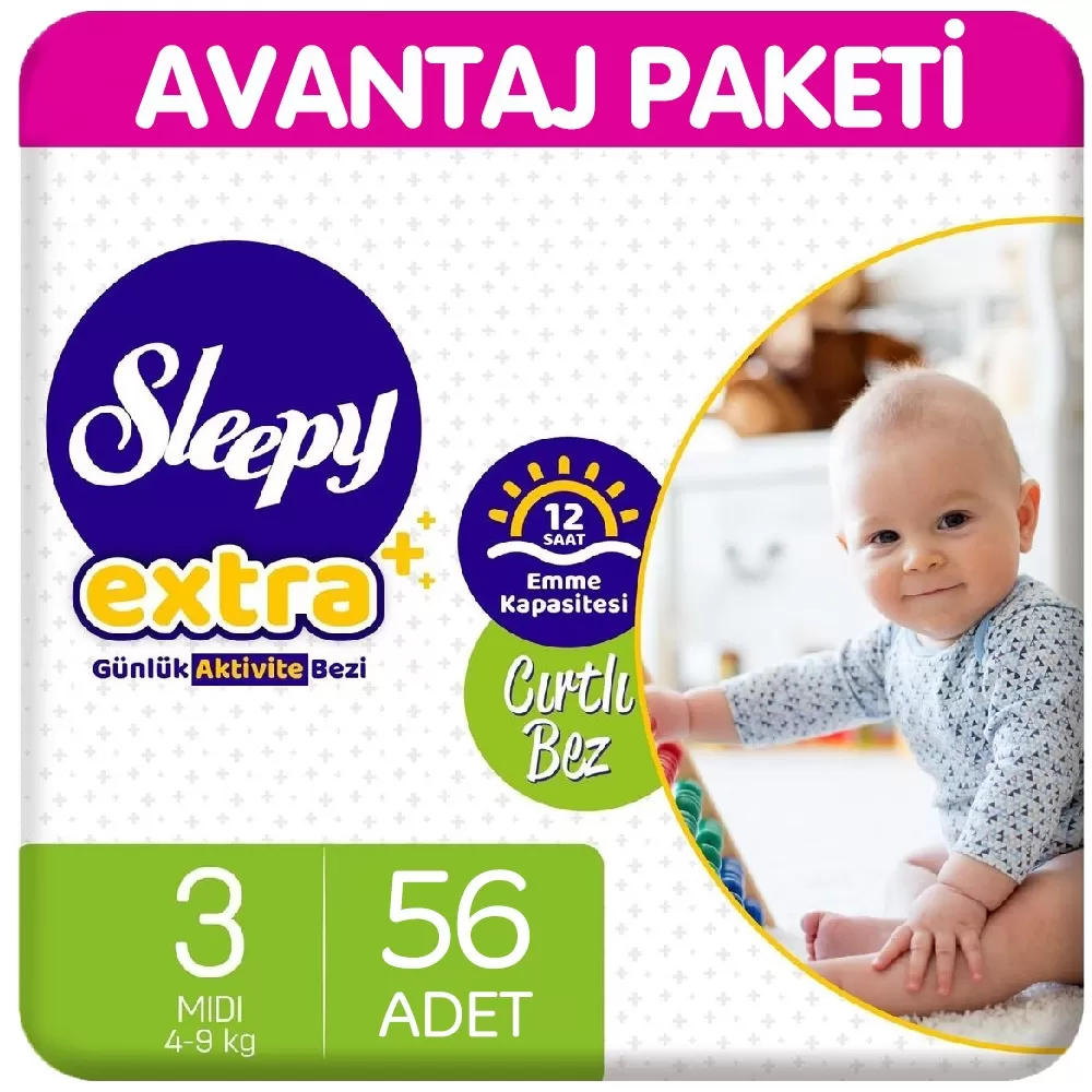 Sleepy Extra Günlük Aktivite Bezi 3 Beden 56 Adet