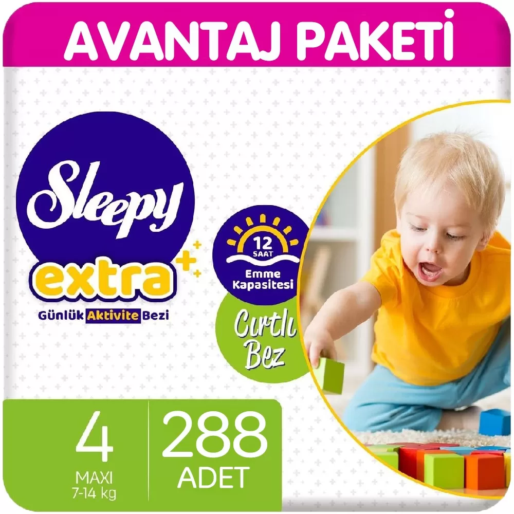 Sleepy Extra Günlük Aktivite Bezi 4 Beden 48x6 288 Adet