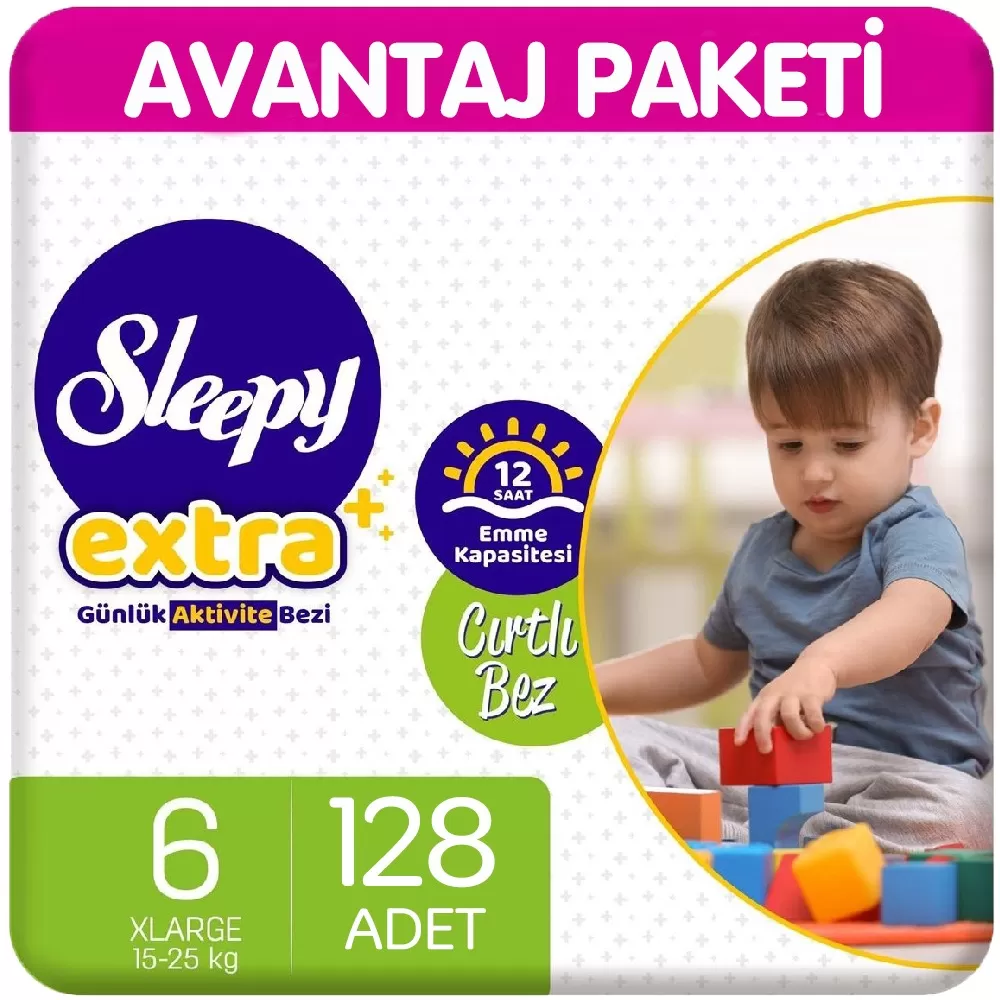 Sleepy Extra Günlük Aktivite Bezi 6 Beden 32x4 128 Adet