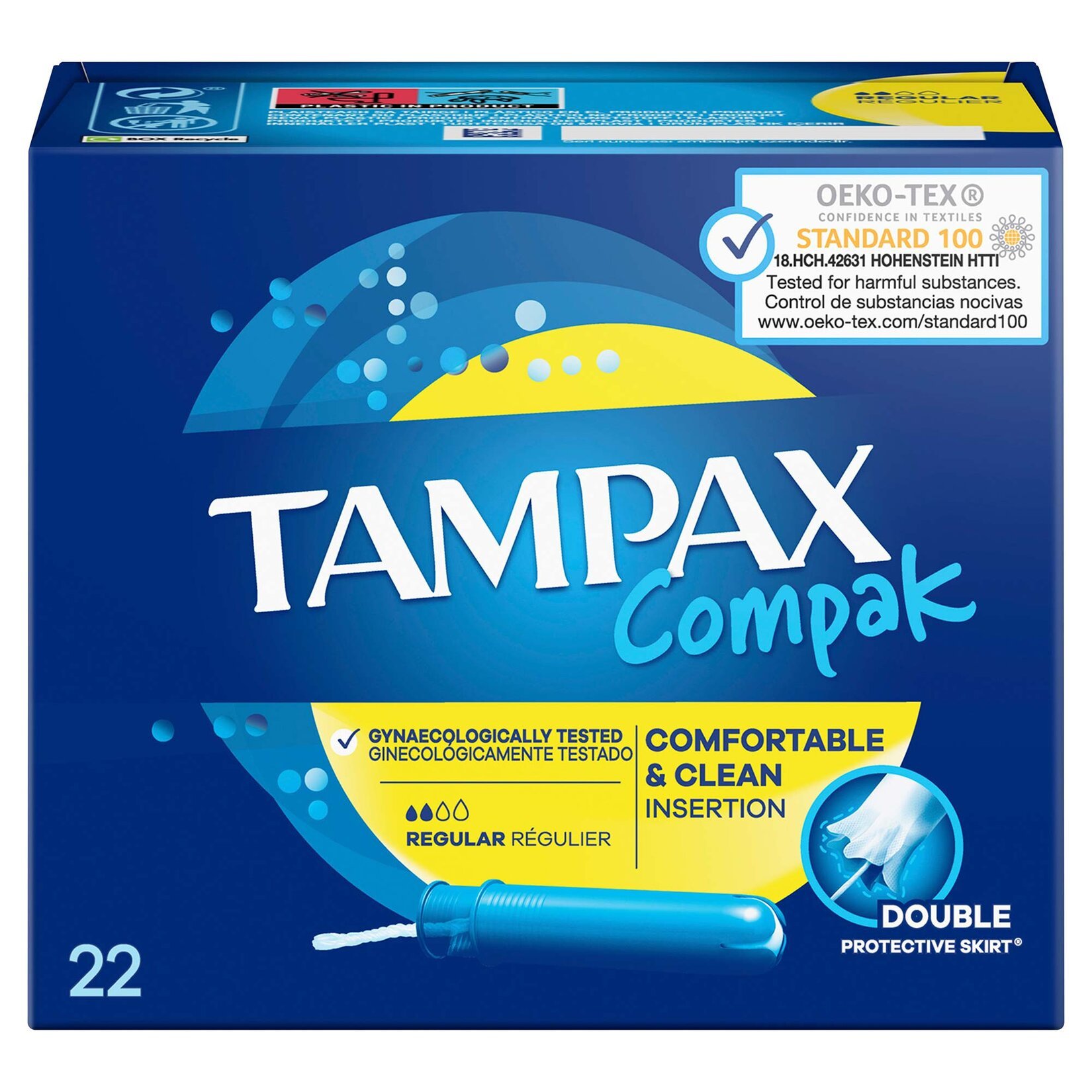 Tampax Compak Regular Tampon 22 Adet