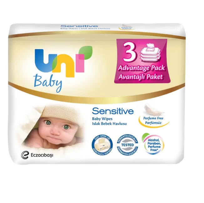 Uni Baby Islak Mendil Sensitive 6'lı 56*6 336 Yaprak