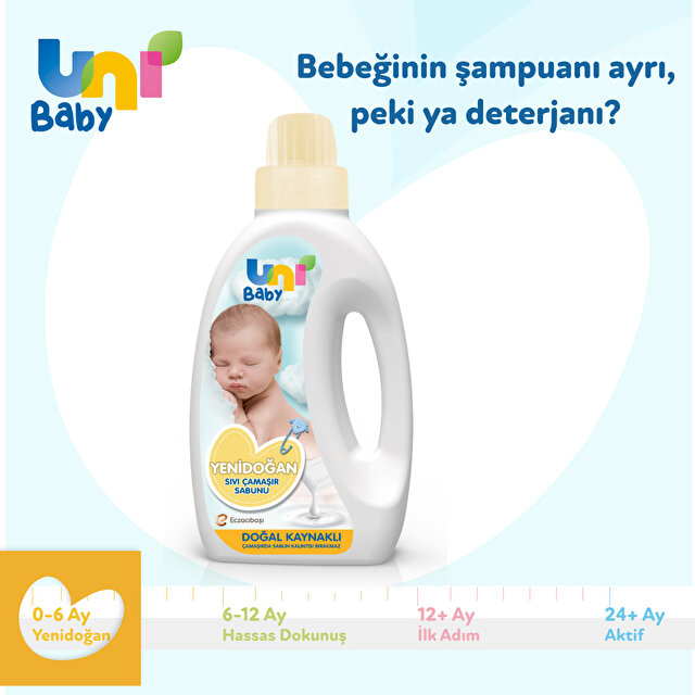 Uni Baby Yenidoğan Sıvı Çamaşır Sabunu 1500 Ml 2 Adet