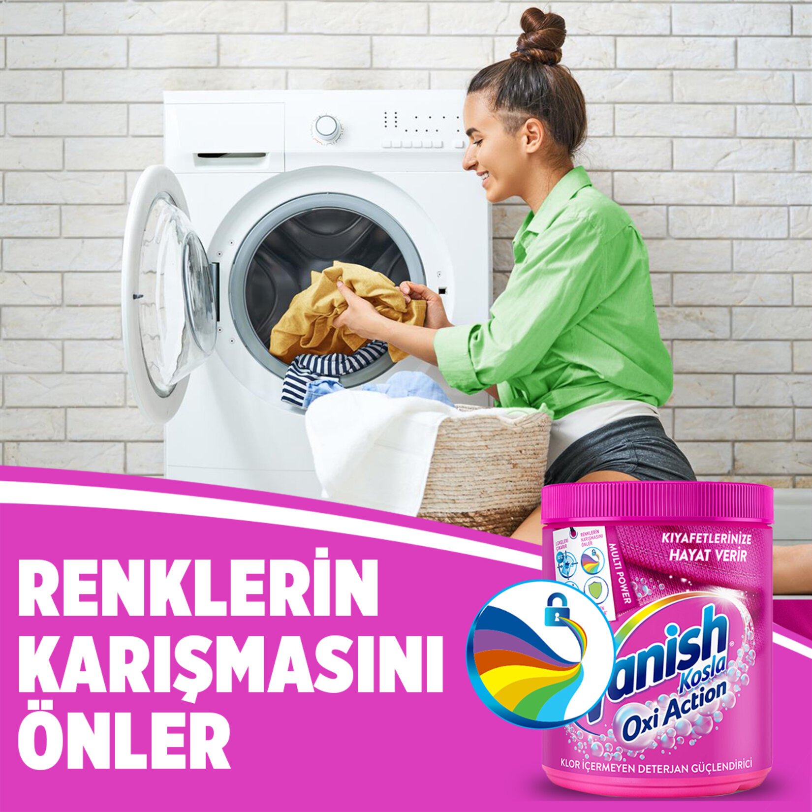 Vanish Kosla Multipower Deterjan Güçlendirici Leke Çıkarıcı Renkliler 400 Gr 2 Adet